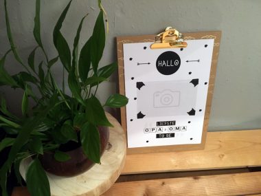 Poster: Hallo liefste opa en oma to be
