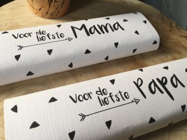 Chocoladereep Mama met kaart 2 Chocoladereep Mama met kaart
