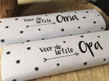 Chocoladereep Oma met kaart 3 Chocoladereep Oma met kaart
